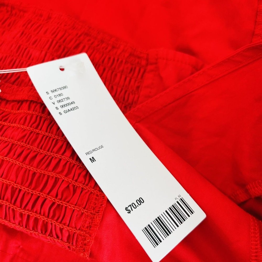 I am Gia Womens Top Cropped Red Button Front Urban Outfitters Size M - Picture 6 of 6